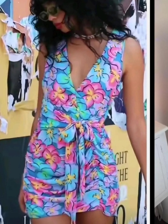 For Love And Lemons Dresses & Skirts - 🔥 NWT's For Love & Lemons Floral Wrap Mini Dress Size Small